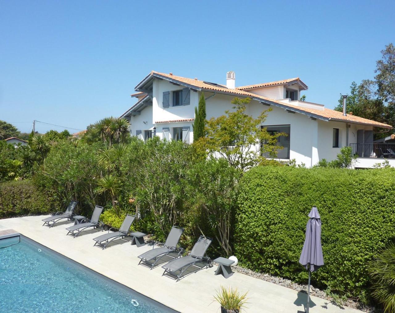 Maison Arbolateia Avec Piscine Et Spa Bidart Eksteriør billede